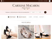 Tablet Screenshot of carolinemacaron.com